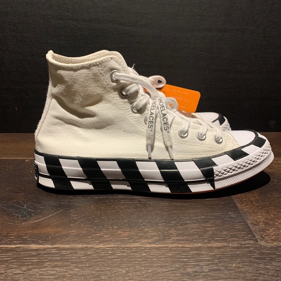 Off White Converse Chuck Taylor High - Picture 5 of 11